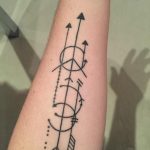 Arrows tattoo on the arm