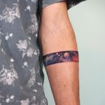Cosmic landscape armband tattoo