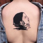 Face of the girl tattoo