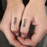 Fear and love tattoo