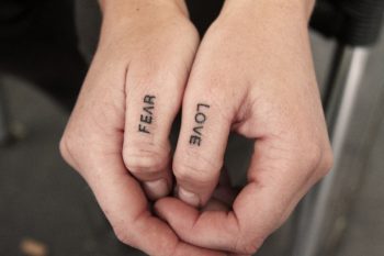 Fear and love tattoo