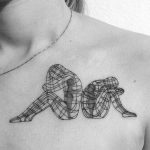 Geometric human shapes tattoo