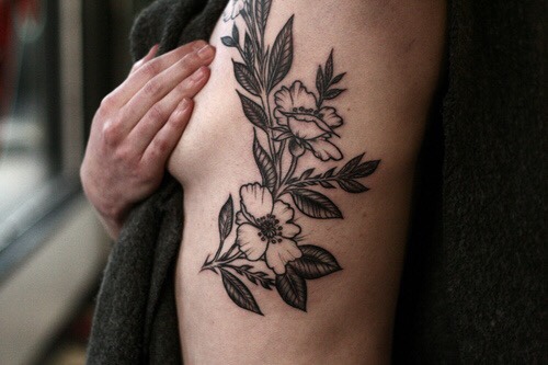 Gorgeous floral tattoo