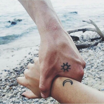 Matching tattoo for a couple
