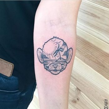 Monkey tattoo