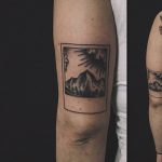 Mountain scenery tattoo