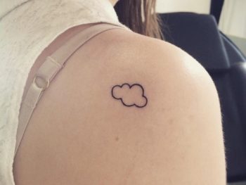 Small cloud tattoo