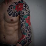 Traditional Japanese style sleeve tattoo