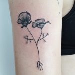 Wildflower with roots tattoo