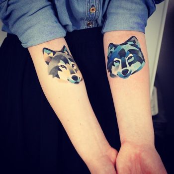 Wolf head tattoo