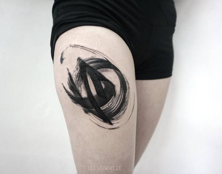 Abstract Tattoo by Miriam Frank on Dribbble