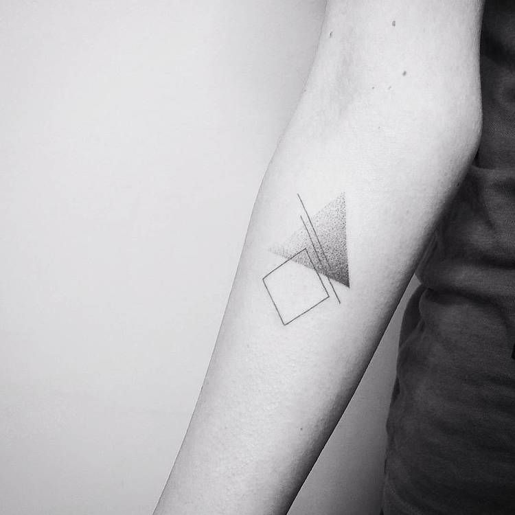 Abstract geometric tattoo 