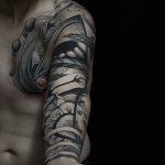 Abstract sleeve tattoo