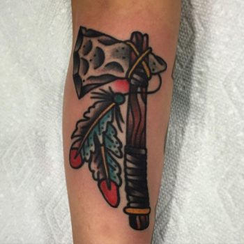 Ancient axe tattoo