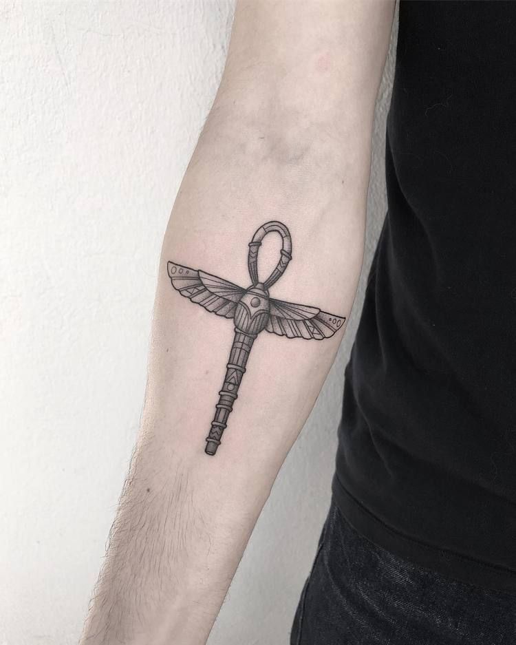 Ankh tattoo the symbol of life and immortality