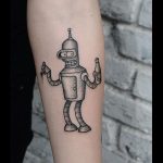 Bender from futurama tattoo