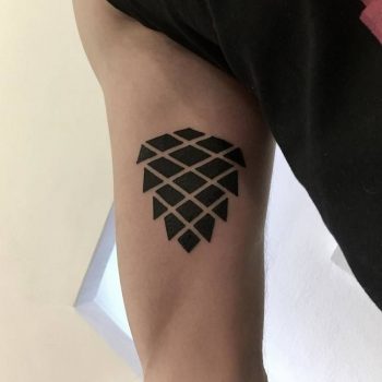 Black cone tattoo