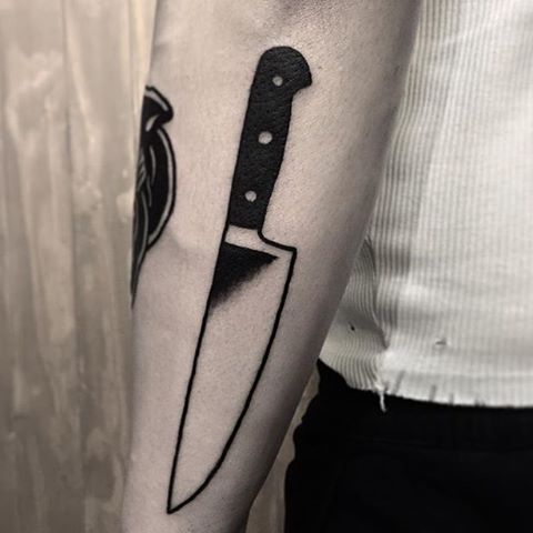Knife tattoo Cut Out Stock Images & Pictures - Alamy