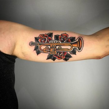Classic trumpet tattoo