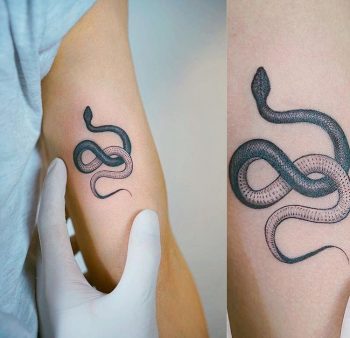 Cool snake tattoo
