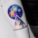 Cosmos inspired tattoo