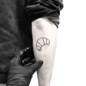 Croissant tattoo