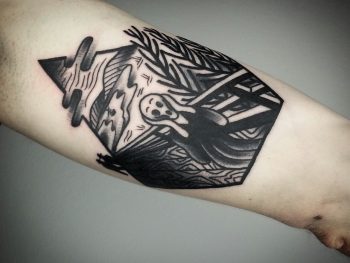 Edvard munch the scream tattoo
