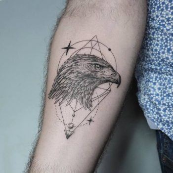 Hawk head tattoo