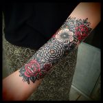 Intense floral tattoo