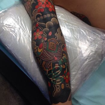 Japanese traditional full sleeve tattoo