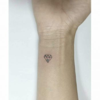 Little diamond tattoo