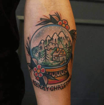 Merry christmas tattoo