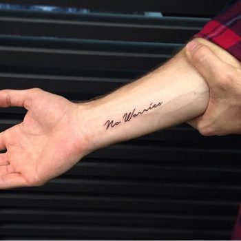 No worries tattoo