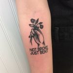 Not broke just bent quote tattoo