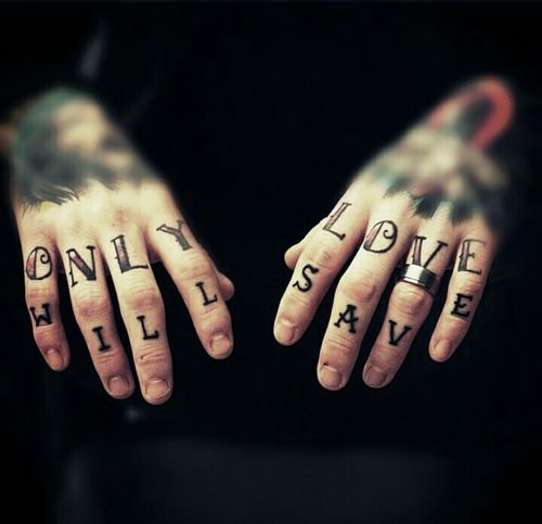 Only love will save tattoo