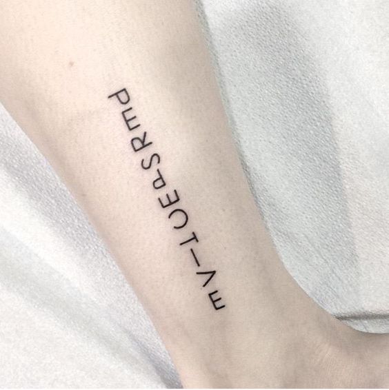 Perspective tattoo