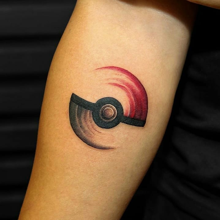 Poke ball tattoo