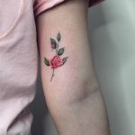 Simply beautiful rose tattoo