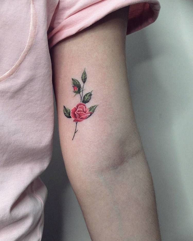Simply beautiful rose tattoo