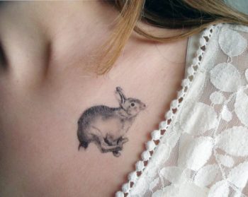 Small rabbit tattoo