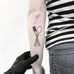 Spoon and fork tattoo