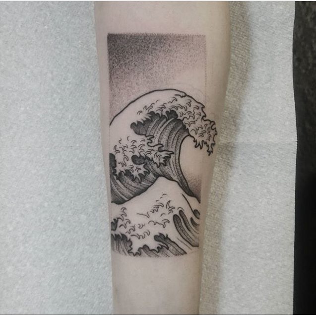 The great wave of Kanagawa tattoo