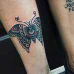 Traditional butterfly tattoo