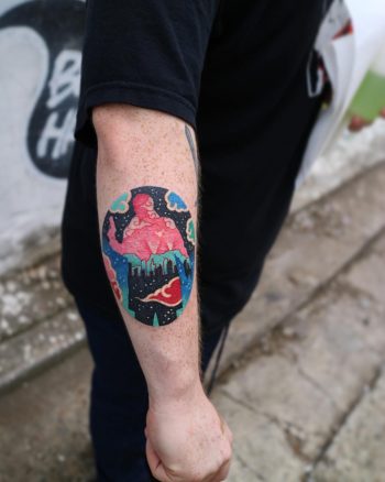 Abstract human tattoo