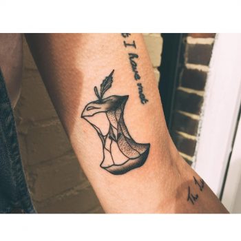 Apple core tattoo