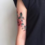Beautiful and simple flower on the arm