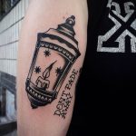 Black lantern tattoo