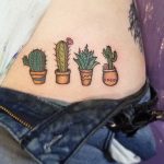 Cacti collection tattoo