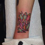 Colorful crystals tattoo