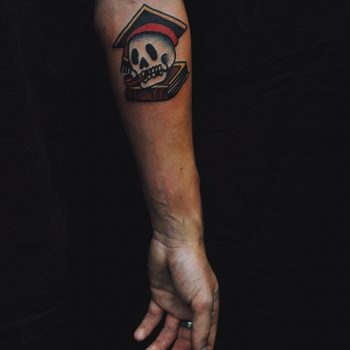 Dead graduate student tattoo